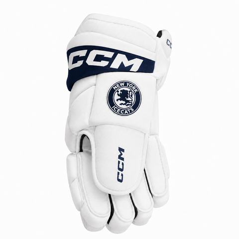 Custom NY Icecats Gloves - White