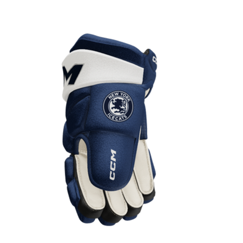 Custom NY Icecats Gloves - Navy